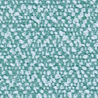 Woven fabric texture, teal green and white, irregular nubby weave; Lapalma “fiocco 9706” from “fabric (b) > b – fiocco fidivi” collection.